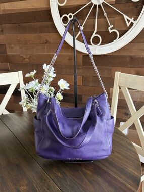 Micheal Kors Chandler Pebble  Leather Shoulder Bag